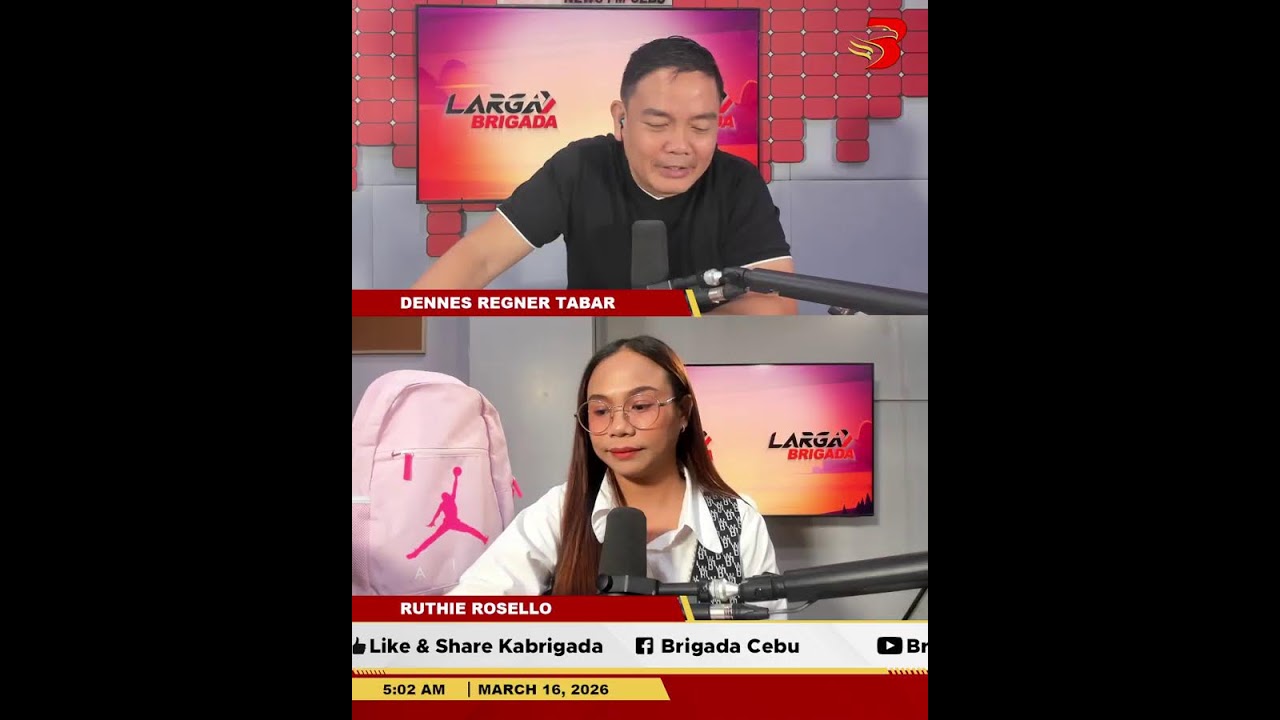 𝐋𝐀𝐑𝐆𝐀 𝐁𝐑𝐈𝐆𝐀𝐃𝐀 MARCH 16, 2026 | MONDAY 90.7 BRIGADA NEWS FM CEBU