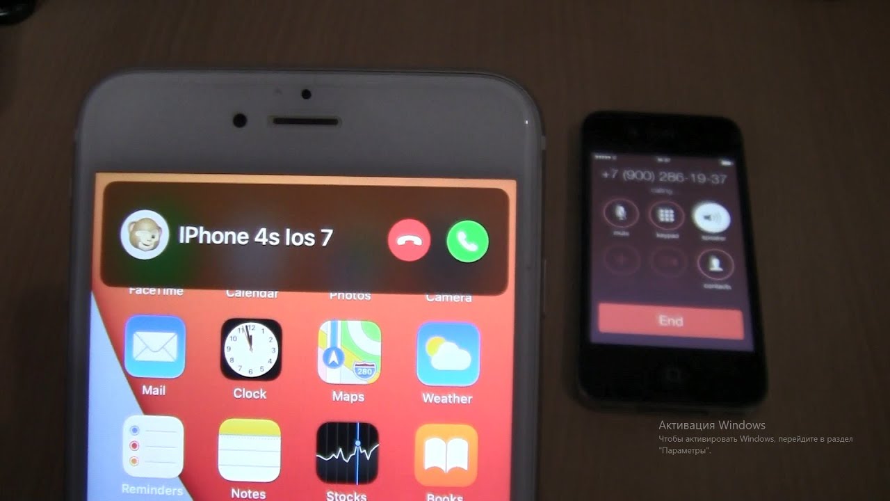 Incoming call&Outgoing call at the Same Iphone 4s ios 7+6s Plus Gold