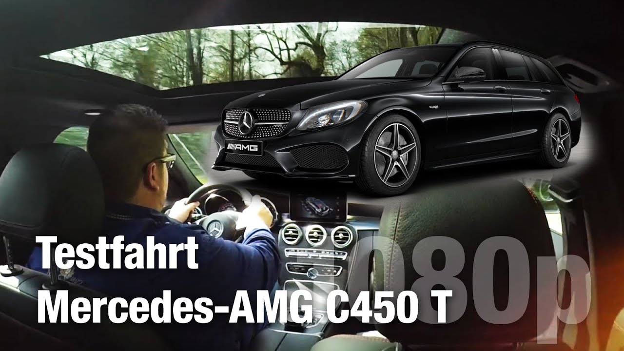 Testfahrt im Mercedes AMG C450 T Modell (W205) // Cruising, Serpentinen // Sport Plus