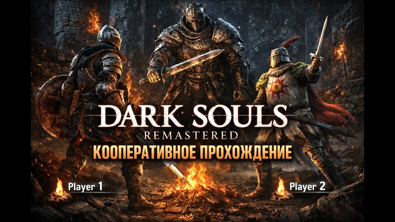 Прохождение Dark Souls Remastered (Co-op) Часть 1: ПЕРВЫЙ ЗАПУСК