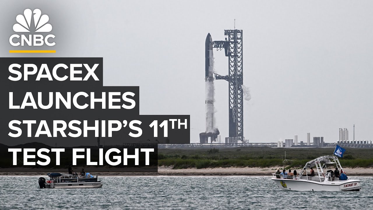 SpaceX launches its massive rocket Starship's 11th test flight — 10/13/2025