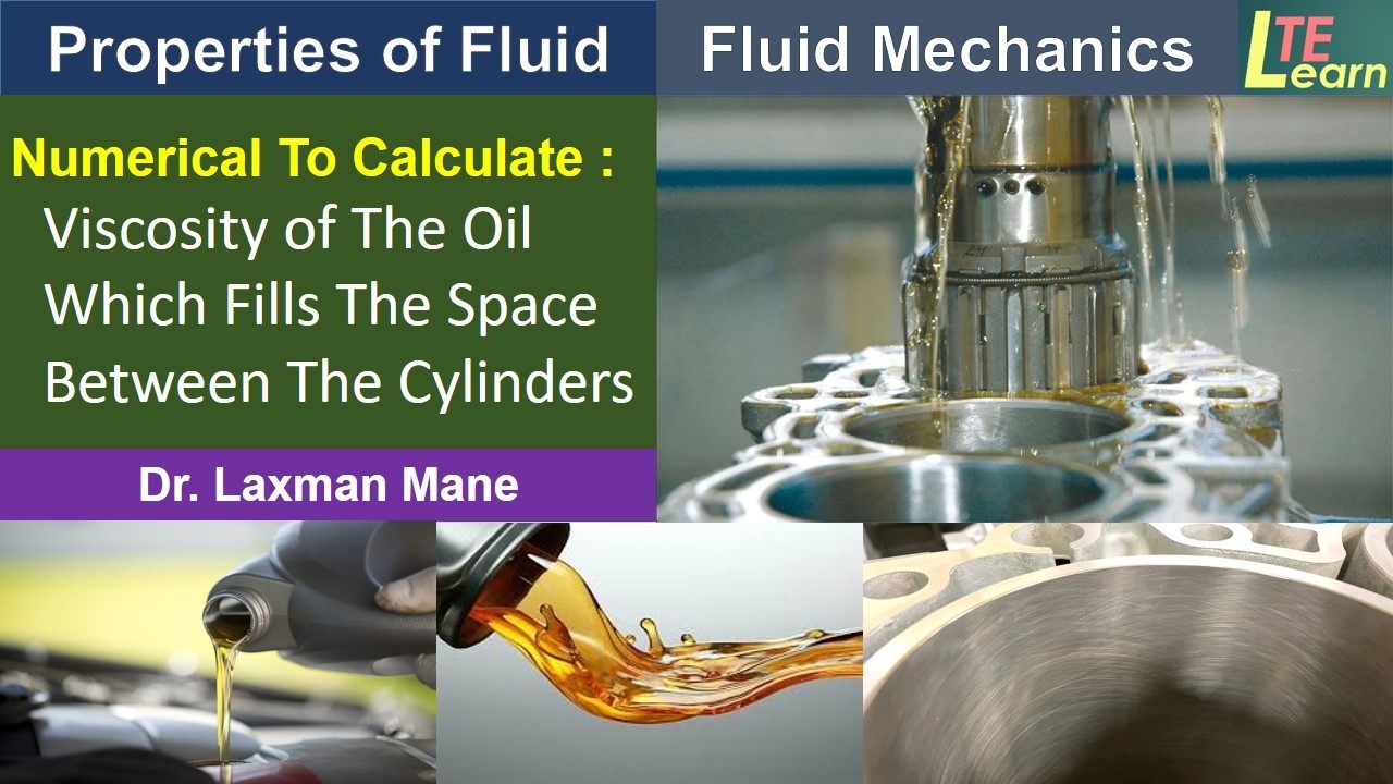 Numerical To Calculate : Viscosity of The Oil Which Fills The Space Between The Cylinders