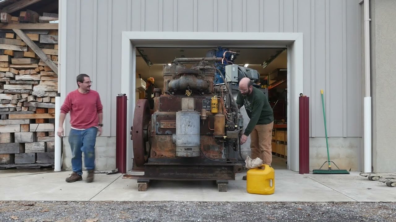 Oilwell - Weber Diesel Engine First Start