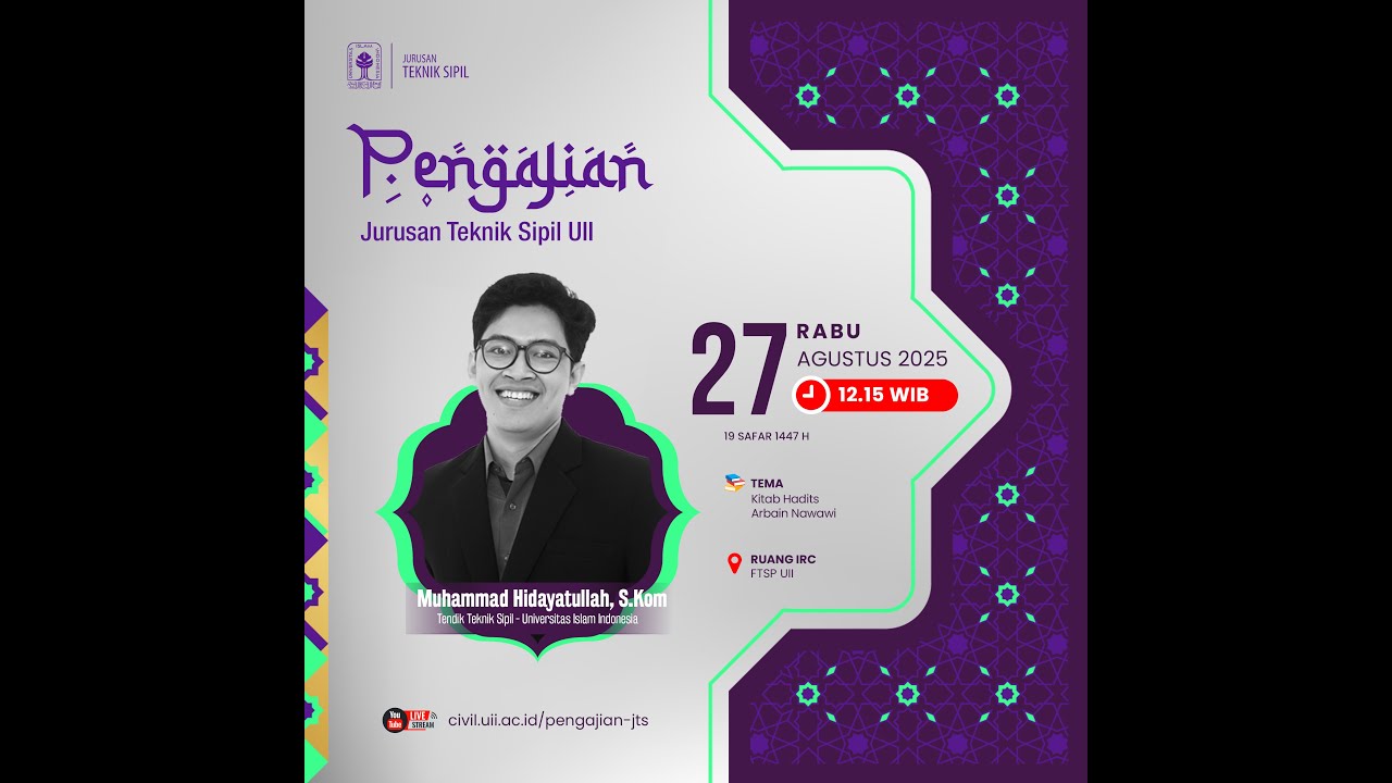 Pengajian Jurusan Teknik Sipil – Muhammad Hidayatullah, S.Kom