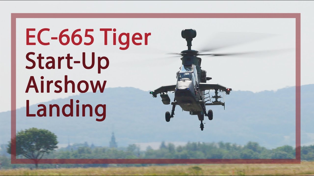 German Army Tiger Helicopter airshow (4K UHD)