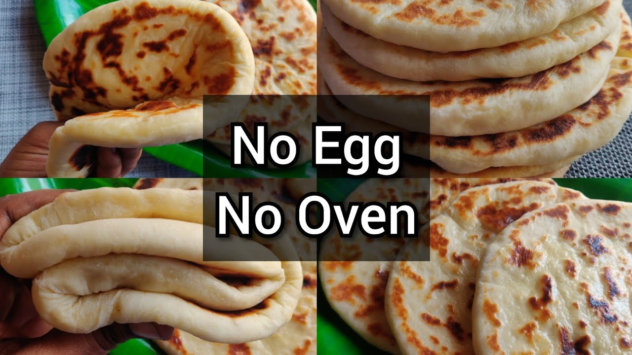Eggless Butter Naan Recipe in Pan | Without Tandoor or Oven