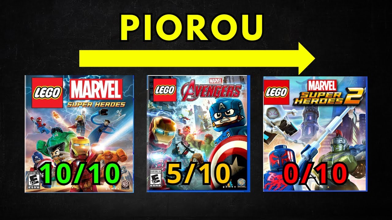 Por que os jogos LEGO da Marvel PIORARAM a CADA lançamento?