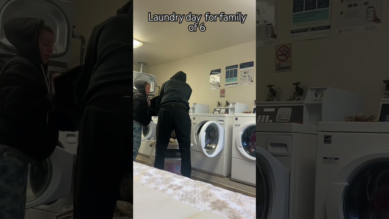 Laundry day for family of 6 #laundryday #laundry #blessedandgrateful #saturdayvibes #mybetterhalf