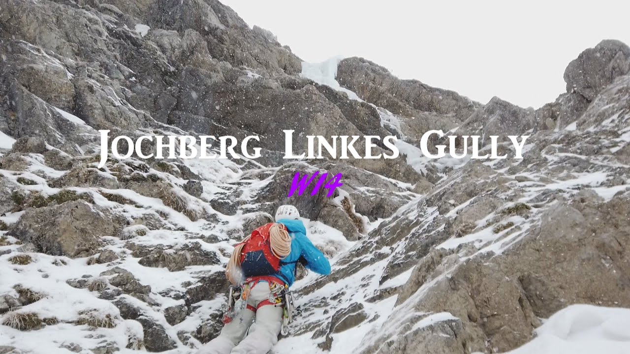 Jochberg Nordwand Linkes Gully WI4