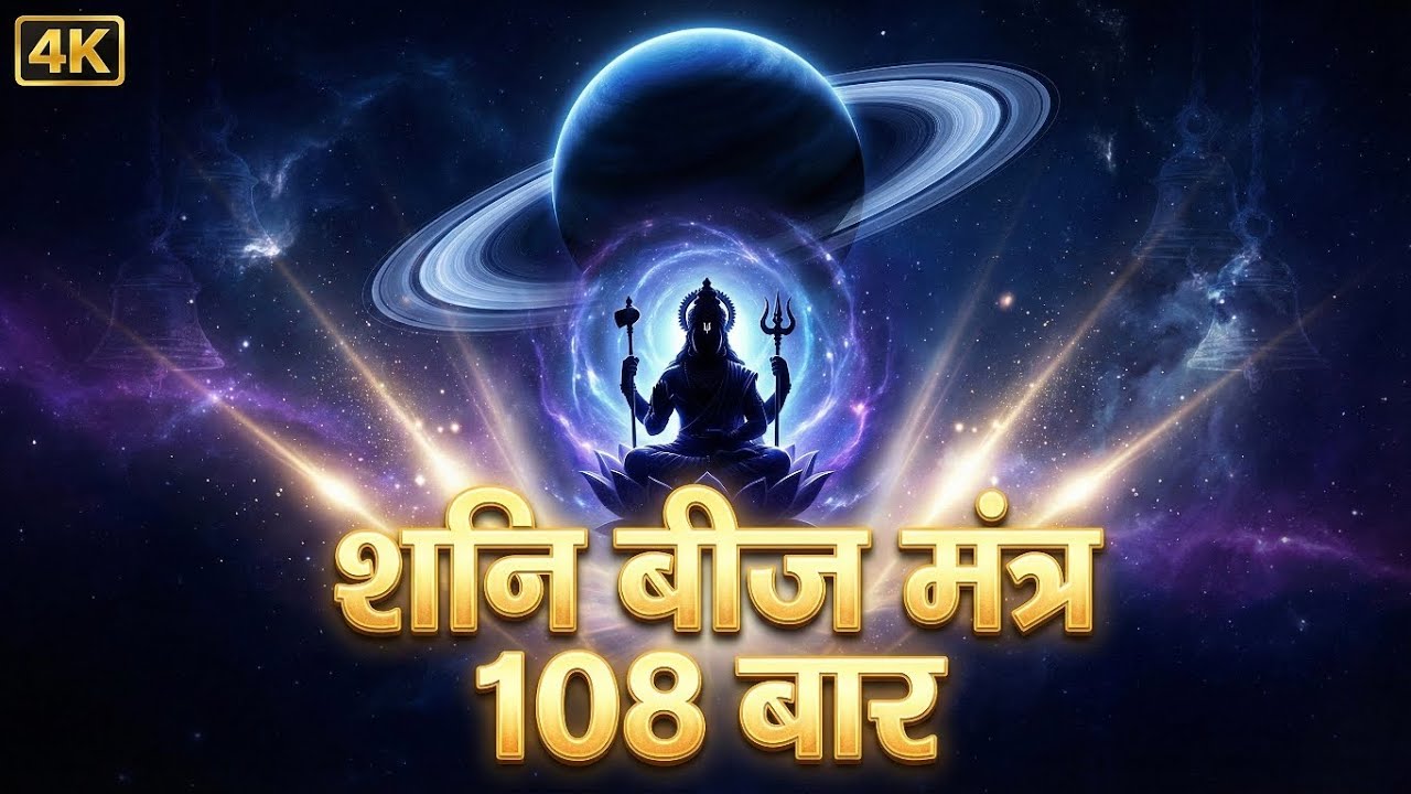 Shani Dev Mantra Jaap | नीलांजन समाभासम मंत्र + बीज मंत्र | Saturday Special