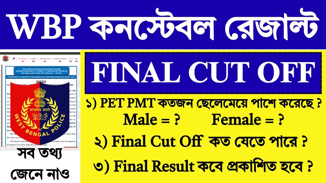 WBP Constable Final Cut Off 2026 | WBP Constable Interview | WBP Constable Result | WBP |