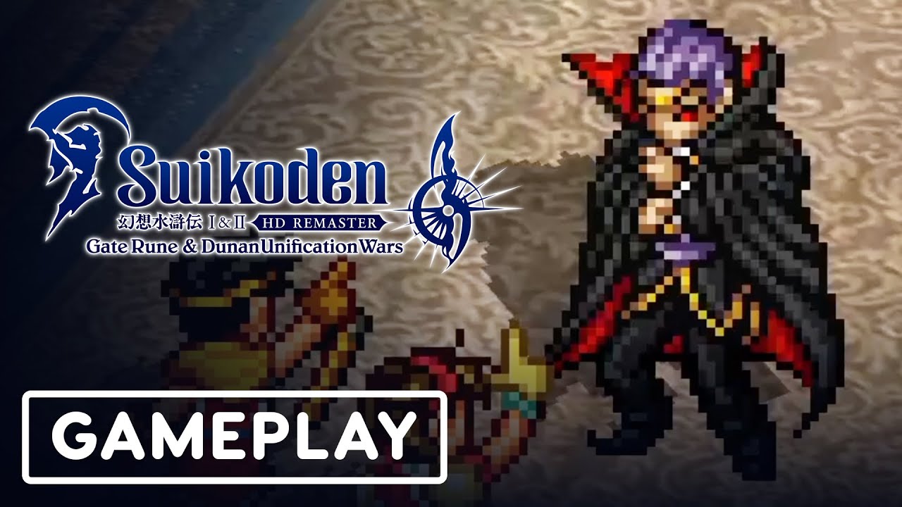 Suikoden I & II HD Remaster Gate Rune and Dunan Unification Wars - Exclusive Neclord Boss Gameplay