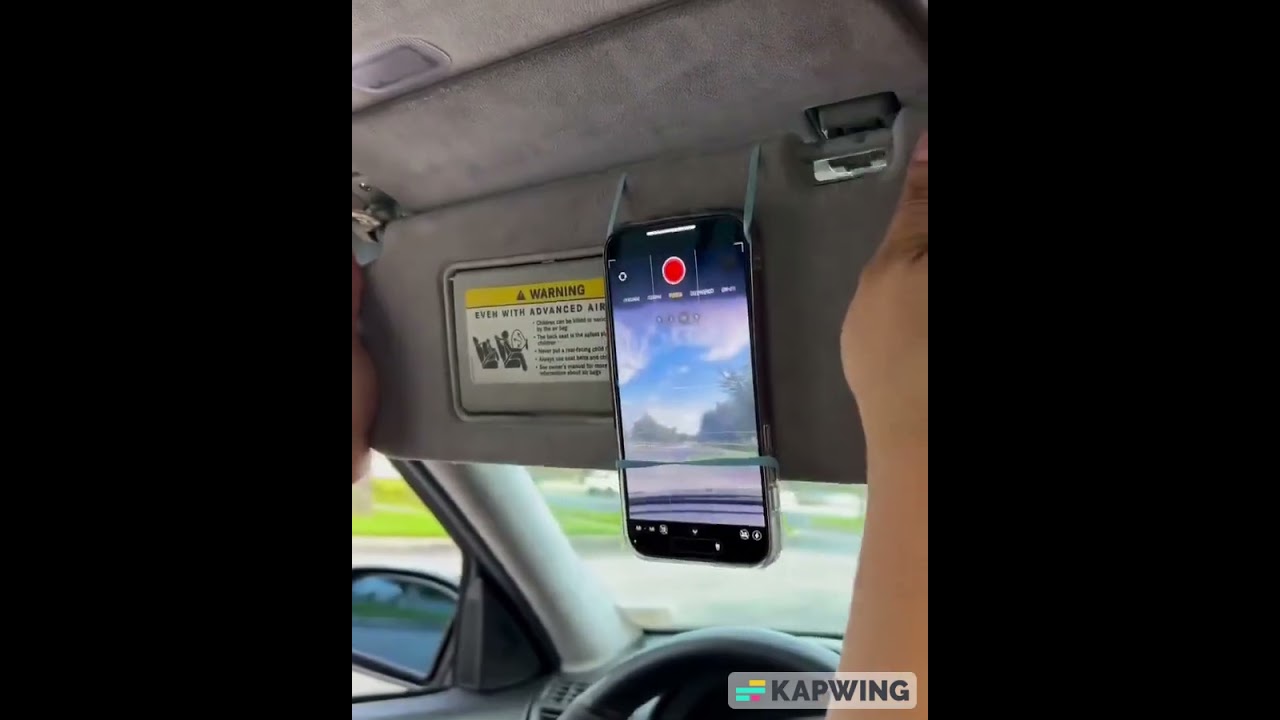 Use Mobile Camera as dashboard cam #home #diy #camera #dashcam #car