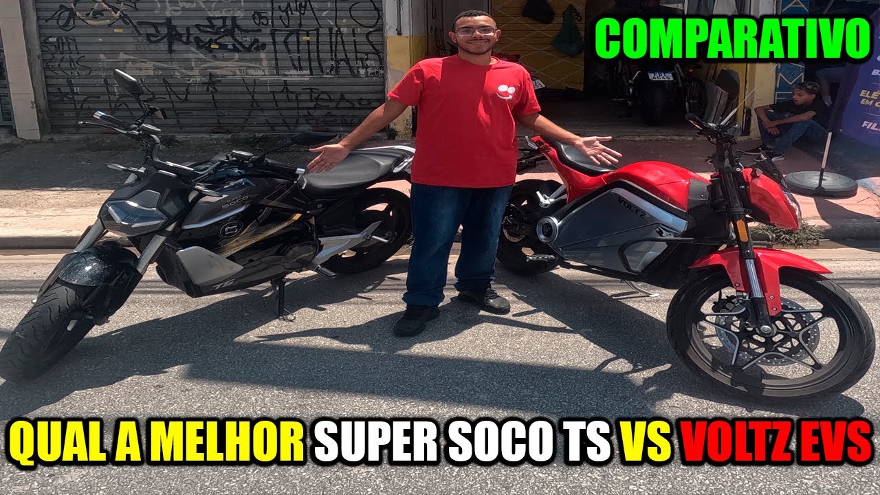 Qual a melhor VOLTZ EVS VS Super Soco TS Street Hunter - COMPARATIVO ENTRE MOTOS ELÉTRICAS
