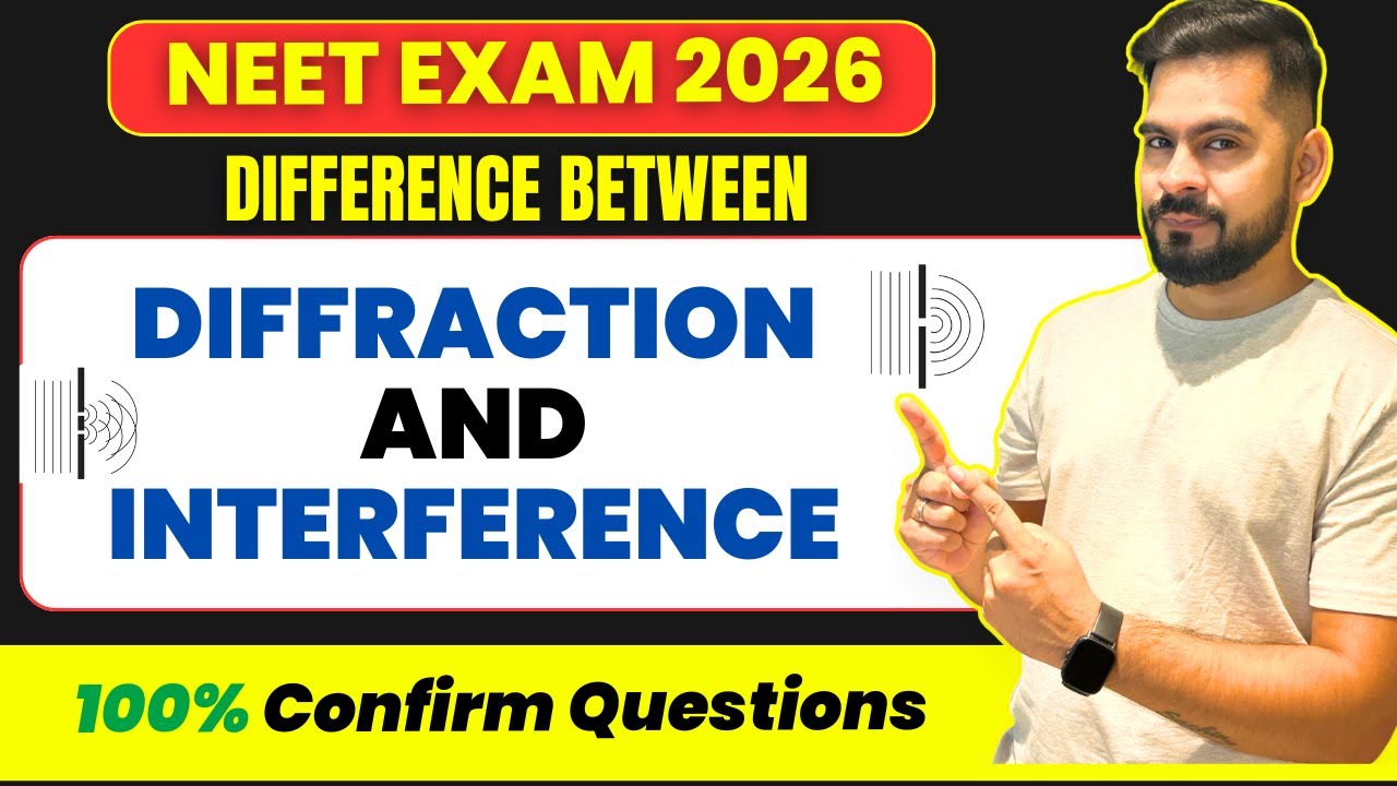 NEET 2026 ⚡ Diffraction vs Interference | 100% Confirm Questions | Sachin Sir Physics