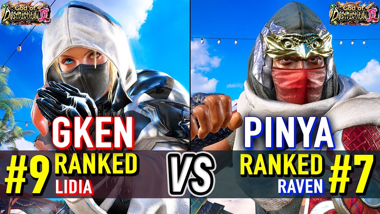 T8 🔥 GKEN (#9 Ranked Lidia) vs PINYA (#7 Ranked Raven) 🔥 Tekken 8 High Level Gameplay