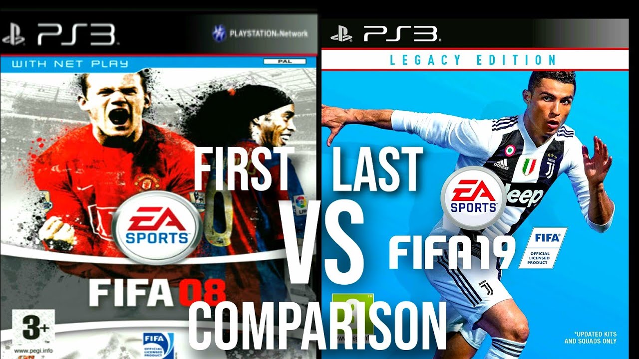 FIFA 08 Vs FIFA 19  First Vs Last PS3