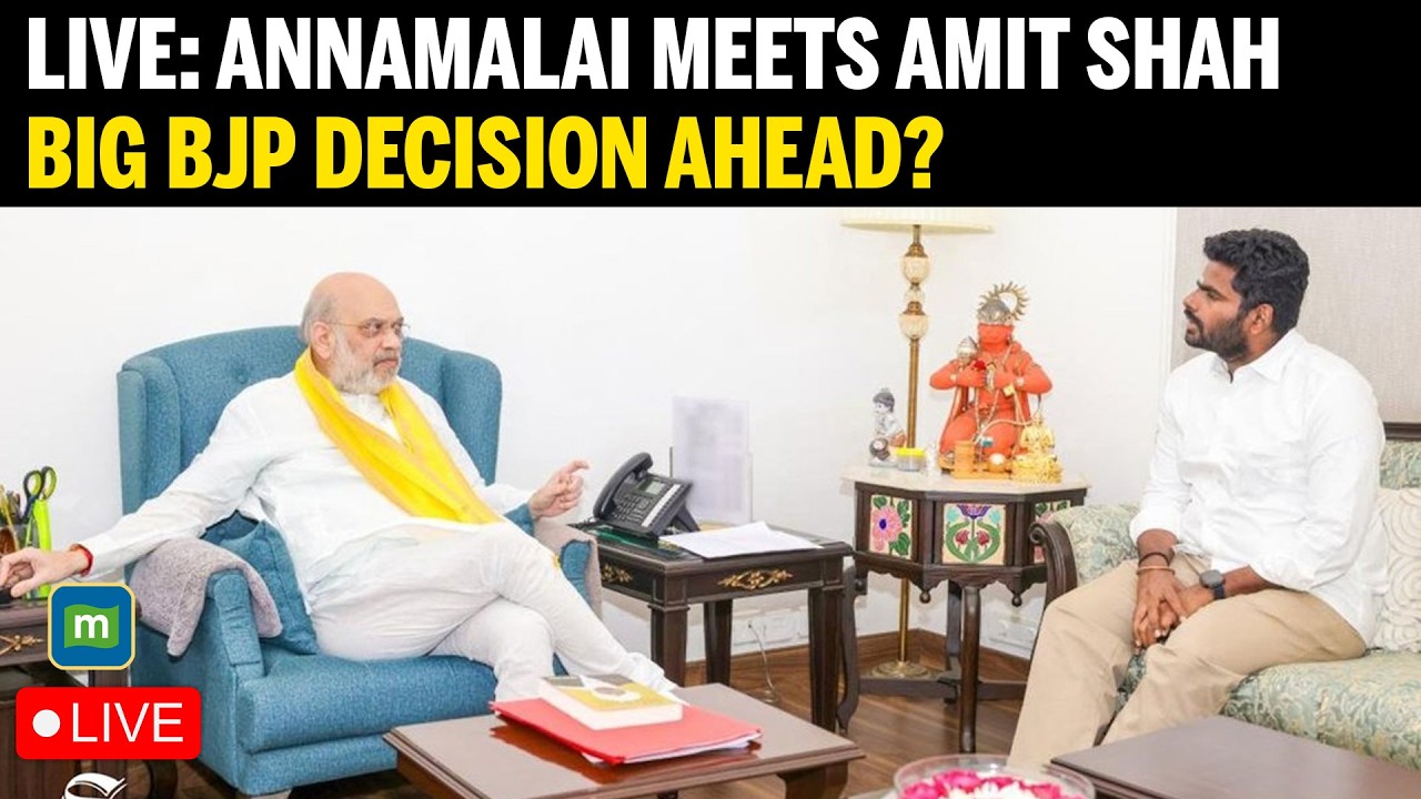 LIVE: K Annamalai Meets Amit Shah After Resigning As Tamil Nadu BJP Chief