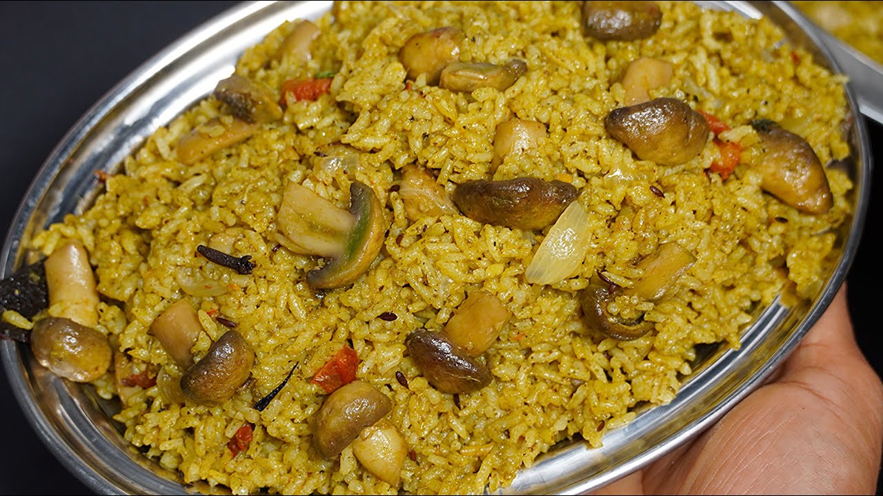 ಈ ತರ ಒಂದು ಸಲ ಮಶ್ರೂಮ್ ಪಲಾವ್ ಮಾಡಿ ಆಹಾ😋ಇರುತ್ತೆ | Perfect  Mushroom Pulao Recipe | Mushroom Biryani 🍄