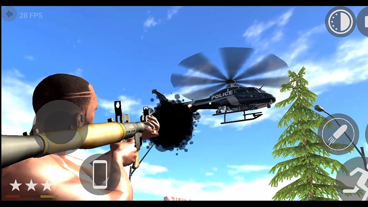 Gta franklin encounter with police helicopter 3D android mobile 