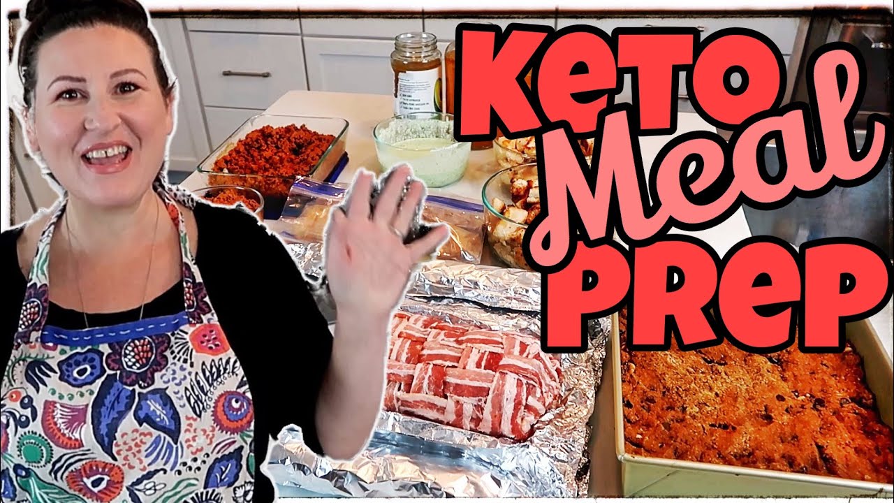 Keto Family Meal Prep / Bacon Wrapped Philly Cheesesteak Meatloaf/ Keto Pumpkin Blondies and More