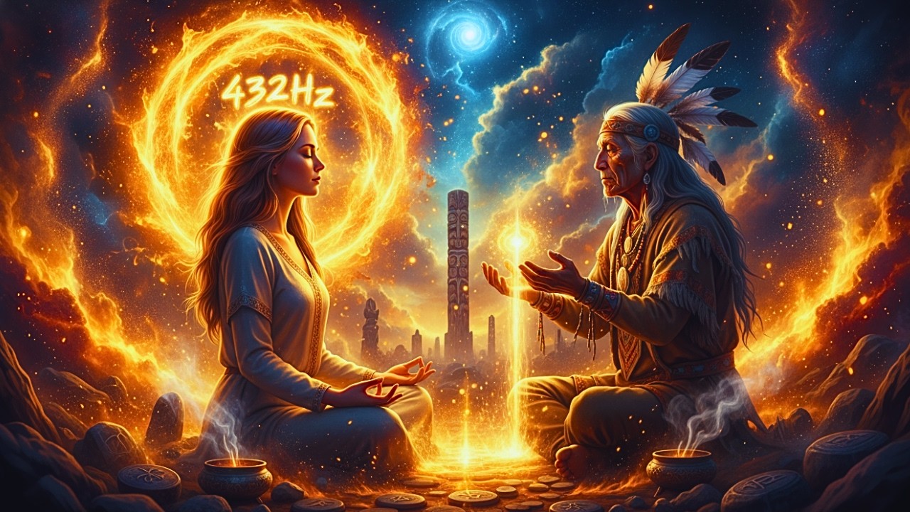Deep Healing & Inner Peace: 432Hz & 528Hz, shamanic drumming, shamanic music for Meditation