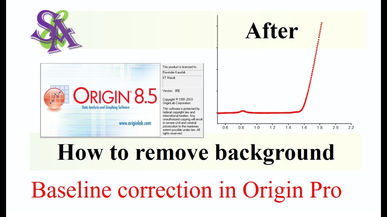 How to subtract baseline using origin | Background | Baseline correction #originsoftware #tutorial