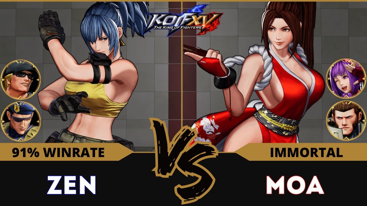 KOFXV⭐ZEN (Clark/Leona/Heidern) vs MOA (Athena/Mai/Maxima) ⭐Ranked Match - 09/24