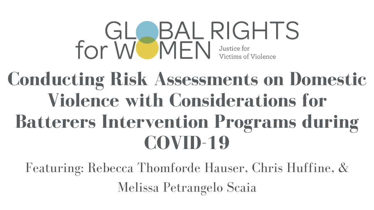 Conducting Risk Assessments on Domestic Violence: Considerations for Batterers Intervention Programs