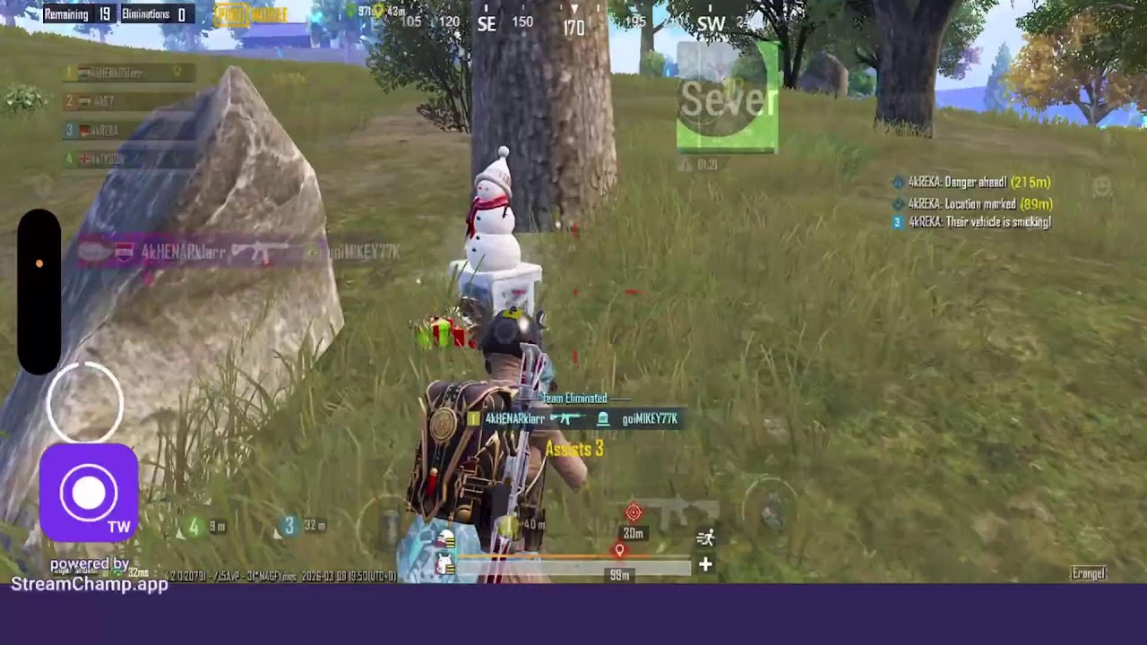 Broadcast powered by StreamChamp
