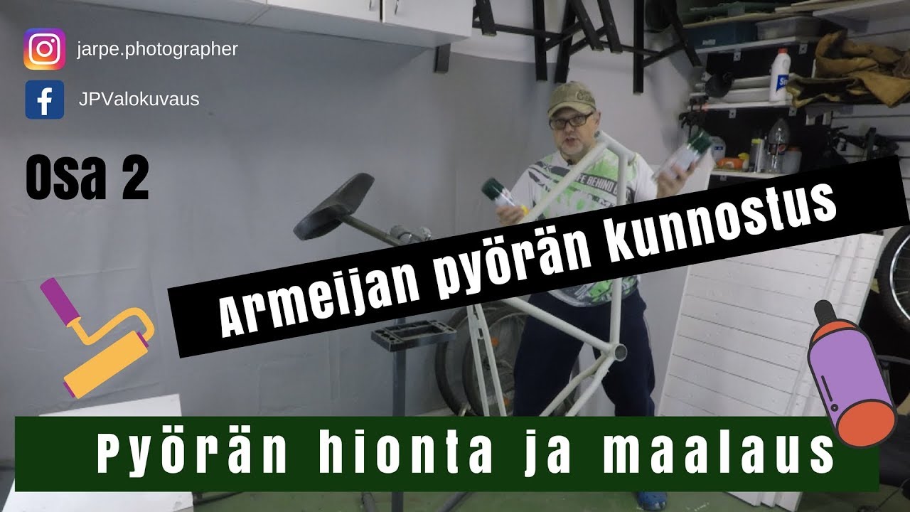 ARMEIJAN VANHAN PYÖRÄN KUNNOSTUS OSA 2 HIONTA JA MAALAUS