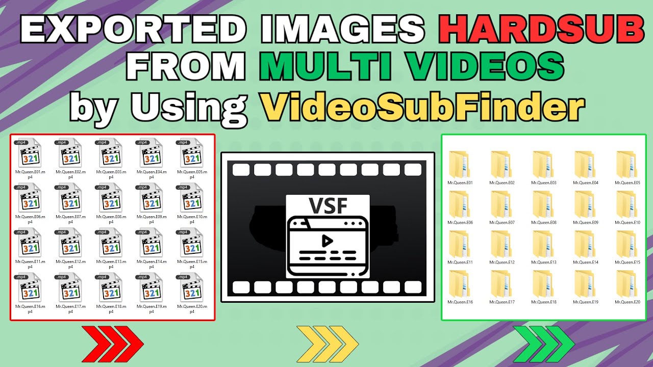 Exported Images Hardsub From Multiple Videos By Using VideoSubFinder