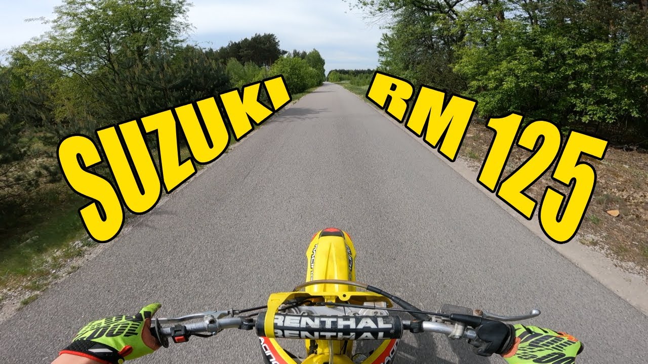 SUZUKI RM 125 FULL GAS | PRÓBY JAZDY NA KOLE SUZUKI RM 125 | WYSKOCZYŁA SARNA PRZED CROSSEM