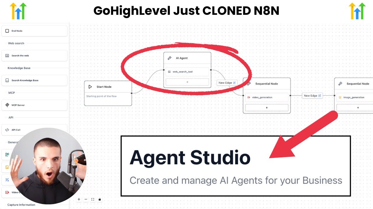 СОВЕРШЕННО НОВОЕ: GoHighLevel Agent Studio (создание ИИ-агентов)