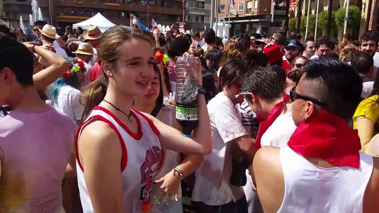 The commencement of the August Fiesta in Calahorra, La Rioja.