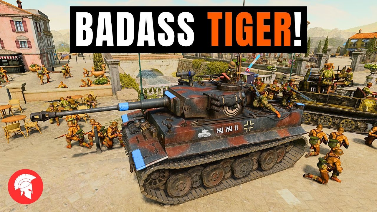 BADASS TIGER! - Company of Heroes 3 - Afrikakorps Gameplay - 2vs2 Multiplayer - No Commentary