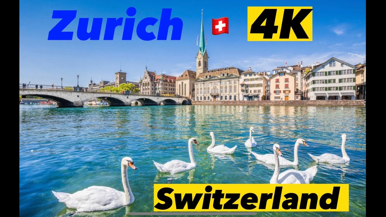 Zurich Switzerland |🇨🇭4K | Z&uuml;richbev&ouml;lkerungsreichste Stadt der Schweiz | Цюрих Швейцария | Прогулка