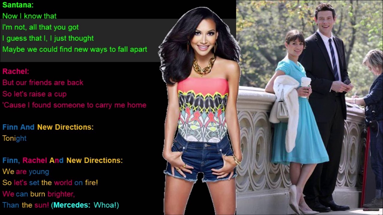 We Are Young Glee Lyrics