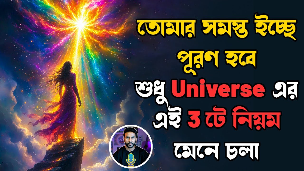 তোমার সমস্ত ইচ্ছে পূরণ হবে, শুধু Universe এর এই 3টে নিয়ম মেনে চলা | bengali motivation video