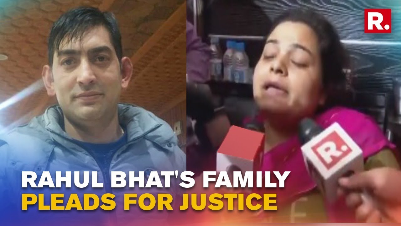 J&K: Wife Of Slain Kashmiri Pandit Rahul Bhat Breaks Down; Inconsolable Family Pleads For Justice