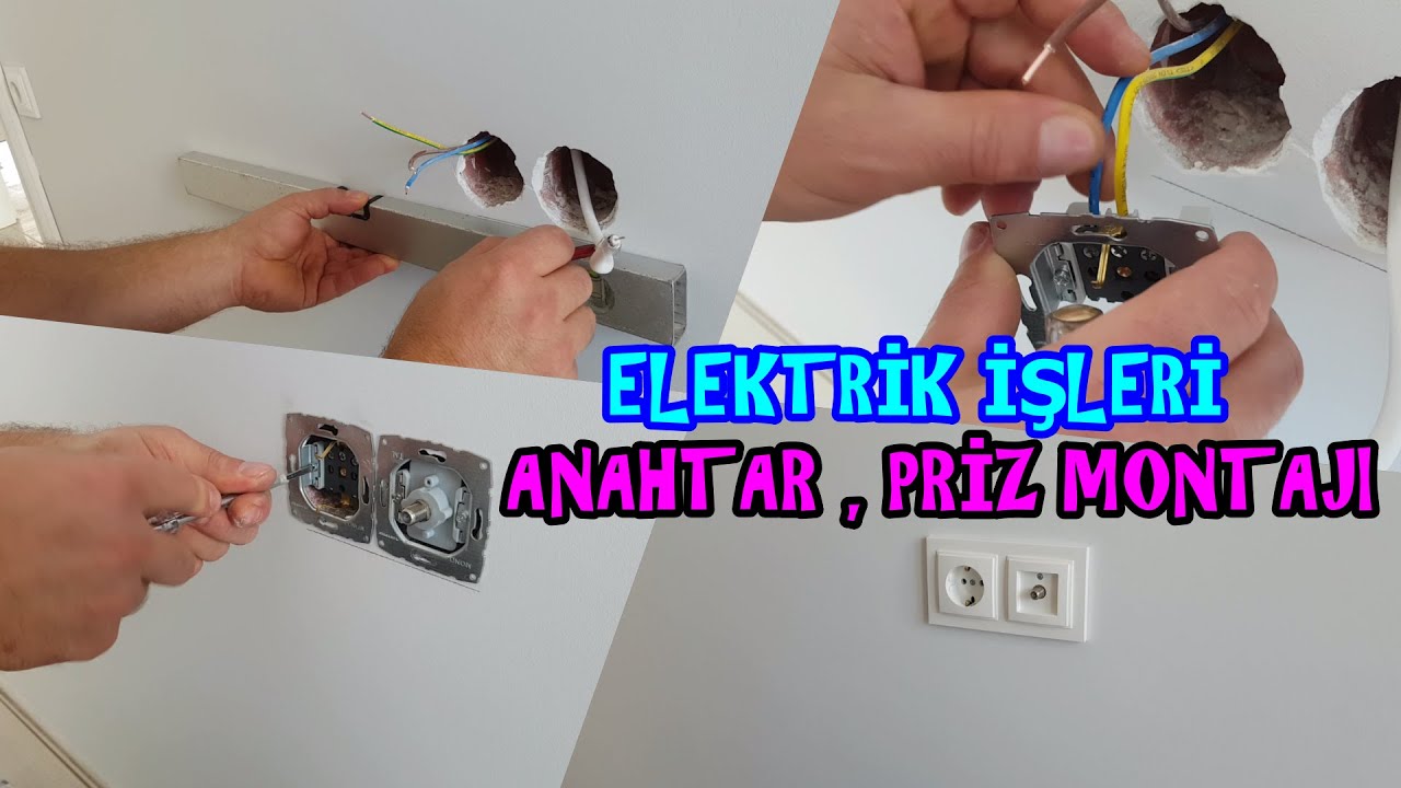 #ELEKTRİK #ANAHTAR , #PRİZ #MONTAJI YAPIYORUZ / TEMİZ #İŞÇİLİK / EVİNİZDE SİZ DE YAPABİLİRSİNİZ !