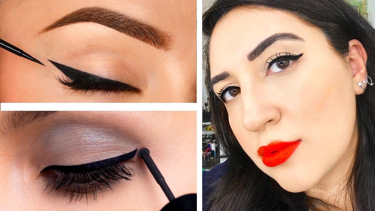 KOLAY EYELİNER NASIL ÇEKİLİR? 🔪|Jilet Gibi Eyeliner Çekmek