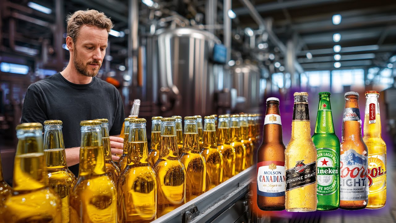 How Beer Is Made In Factories | Beer Brewing Factory Process