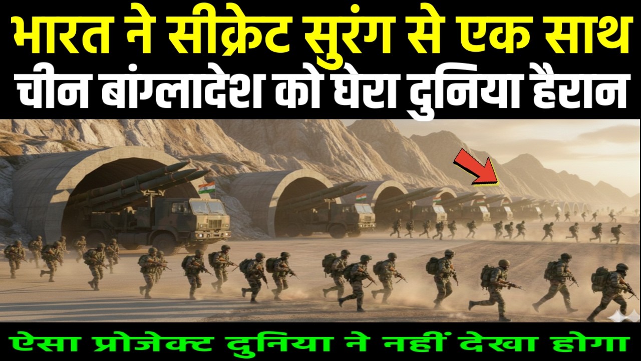भारत ने सीक्रेट सुरंग से एक साथ चीन बांग्लादेश को घेरा दुनिया हैरान | Ankit Awasthi Sir