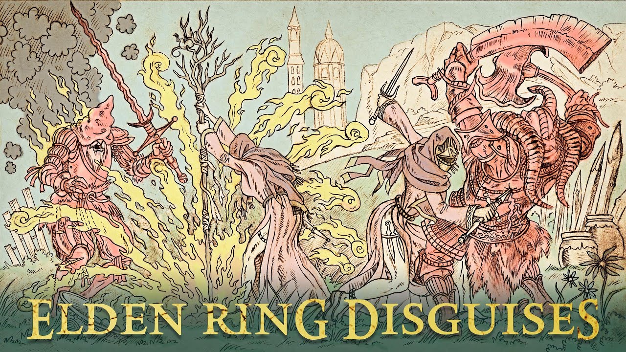 Elden Ring PvP featuring Thorn Sorceress disguise trolling, some Magma spells, & lots of parries