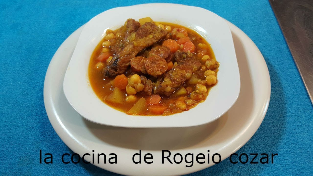 Garbanzos con costilla y chorizo. GUISO TRADICIONAL!! 2019