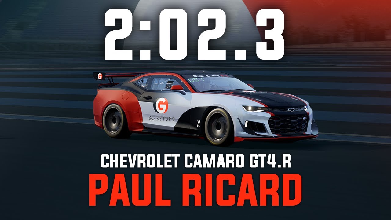 Paul Ricard 2:02.3 - Chevrolet Camaro GT4.R - GO Setups | ACC 1.10.3