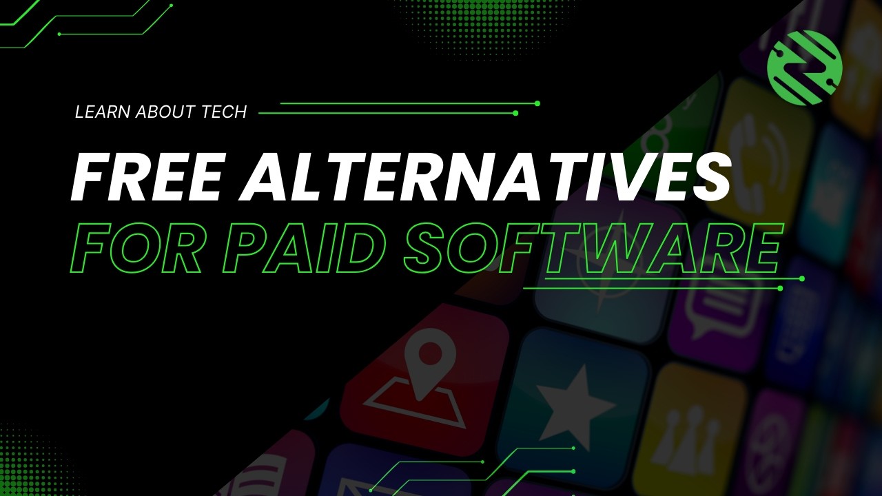 Free alternatives for paid software.