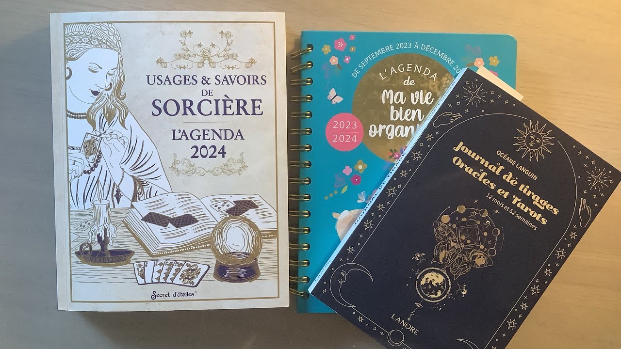 AGENDAS 🧙‍♀️ : « usages et savoirs de sorcière , ma vie bien  organisée et journal de tirages »