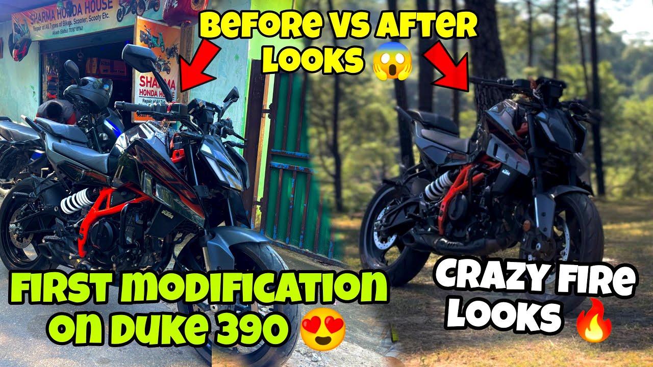First modifications on duke 390 Gen 3 🤯 Crazy looks and performance ⚡️